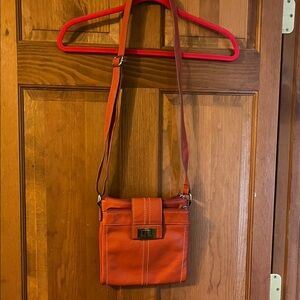 Tignanello Burnt Orange Crossbody Bag